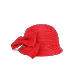  AUGUST ACCESSORIES Cloche Hat with Bow, Paprika Patio 