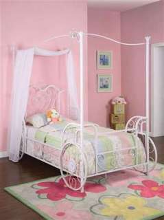 Powell Princess Emily Carriage Canopy Twin Bed w/ Frame  