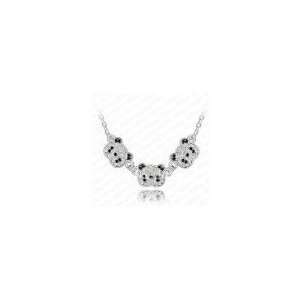  Swarovski Three Bears Crystals Necklace