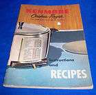   Skillet Recipes and Instructions by National Presto Industries  