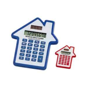  House shaped solar powered grip calculator. Closeout 