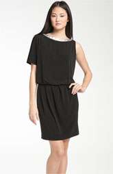 Donna Ricco Asymmetrical Jersey Blouson Dress $118.00