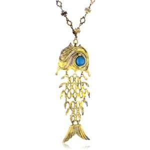  Gypsy Explore Oxidized Gold Skeleton Fish Jewelry