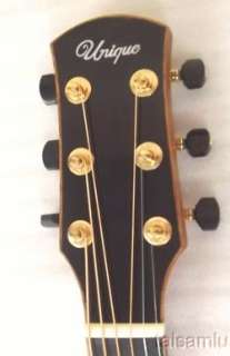 Quality Unique solid Curl koa Cutaway acoustic Guitar,leopard pattern 