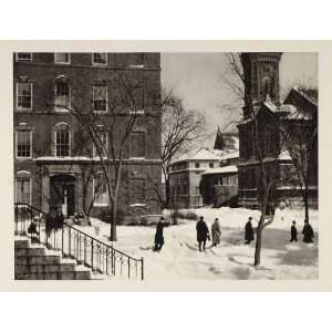   Winter Educational Institution   Original Photogravure