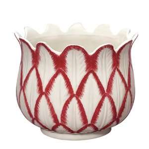  Andrea By Sadek Red In Bloom Tulip Planter Patio, Lawn 
