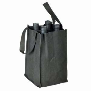 Reusable 4 Bottle Tote With Removable Dividers  Kitchen 