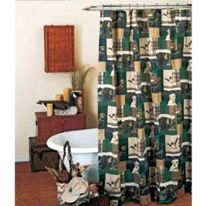  Blue Ridge Trading Dogs And Ducks Shower Curtain And Liner 