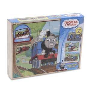   Thomas & Friends Set of 3 Wood Puzzles with Storage Box: Toys & Games