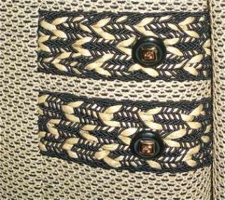 Auth St. John Marie Gray Khaki Black Zip Knit Blazer and Knit Shell M 