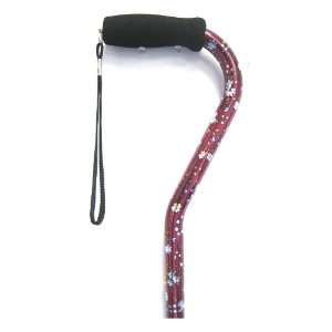  with Red Background and White Flower. Offset Foam Handle. 10 Level 