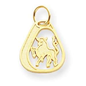  14K Gold Taurus Charm [Jewelry]