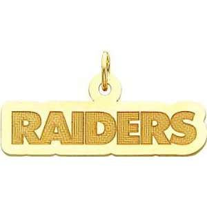14K Gold NFL Oakland Raiders Charm:  Sports & Outdoors