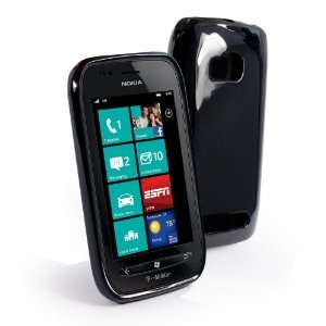  Tuff Luv Gel Skin case cover for Nokia Lumia 710   Black 