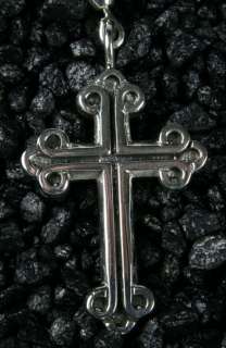 King Baby Studio SKULL and Cross on mb chain Rosary 925  