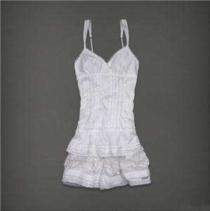 NWT Abercrombie & Fitch Women Kira Dress White Retail: $98  