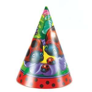  Ladybugs Cone Hats (8) Party Supplies Toys & Games