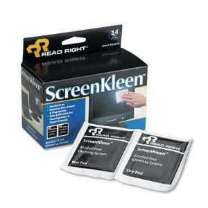  New ScreenKleen Alcohol Free Wipes Cloth Case Pack 2 