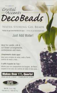 Black Water Storing Gel Beads for Floating Candle Decor  
