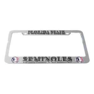 Florida State Seminoles License Plate Tag Frame  Sports 