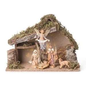   Nativity w/ Holy Family, Angel, Sheep & Stable 54479