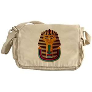   Khaki Messenger Bag Egyptian Pharaoh King Tut: Everything Else