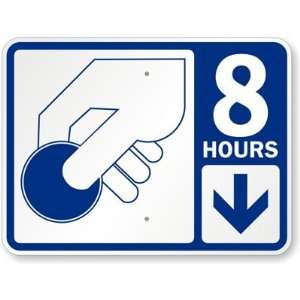  8 Hours Pay Parking (with Symbol) Diamond Grade Sign, 24 