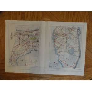   map/2 sections). full 2 page center fold,Print Art 
