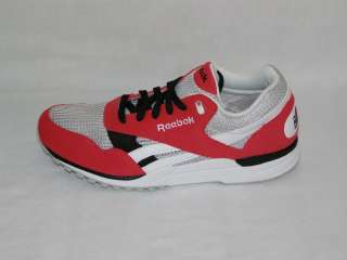 New Womens Reebok Racer X Hexalite Redtastic/Steel/White Running Shoe 