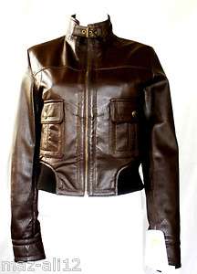 NWT Womens Bomber Leather Jacket Style 2100 Plus Sizes  