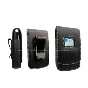 Premium Motorola V3/ V3c/ V3i/ V3m/ V3t/ V3v Razr Razor Black Leather 