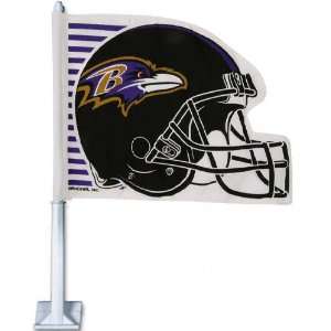  Baltimore Ravens Helmet Car Flag: Sports & Outdoors