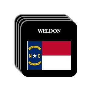  US State Flag   WELDON, North Carolina (NC) Set of 4 Mini 
