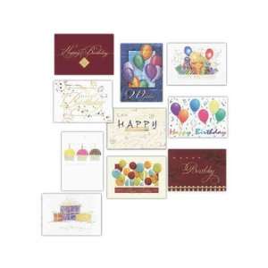  Assortment of 50 traditional birthday cards with 