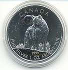 2011 canadian wolf 1 oz 9999 silver $ 5 coin