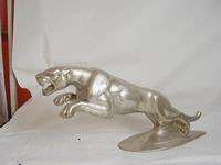 5ft Jaguar Sculpture Art Bronze Silver Coin Wash  