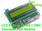 lcd keypad shield for arduino duemilanove yellow green+ 1602 character
