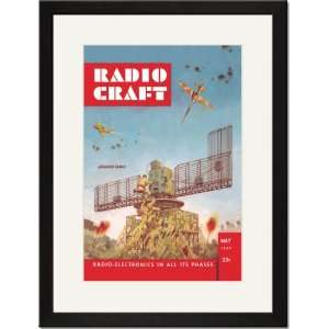   Framed/Matted Print 17x23, Radio Craft Japanese Radar