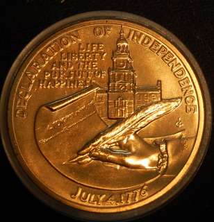   Jefferson US MINT American Revolution Bicentennial Medal COA  