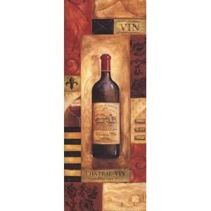 Chateau Vin Panel   petite Finest LAMINATED Print Gregory Gorham 4x10