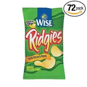 Wise Sour Cream and Onion Potato Chips, .75 Oz Bags (Pack of 72)