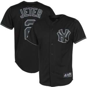  Majestic Derek Jeter New York Yankees Fashion Replica Jersey 