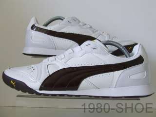Puma Hawai Mens White Leather Trainers Easy Rider Clyde  