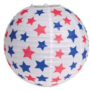   By Creative Converting Red & Blue Stars Round Lantern: Everything Else