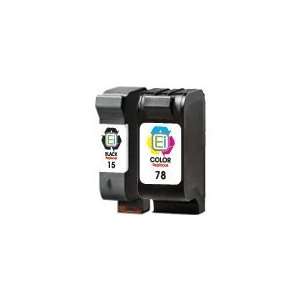  Compatible HP 15 & 78 Combo Pack (1 Black & 1 Color 
