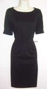   Black Short Sleeve Ponte Knit Career/Versatile Dress 6 NWT  