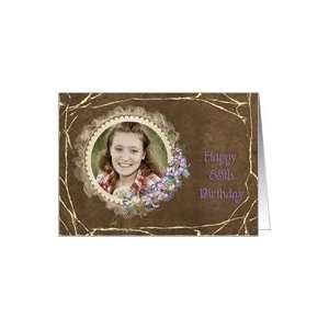  85th Birthday photo card with iris bouquet Card Toys 