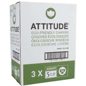  ATTITUDE Eco Friendly Diapers Case Size 5: Baby