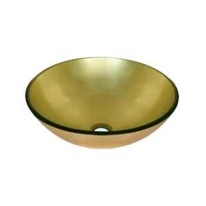   Warranty Golden Round Tempered glass Vessel Sink