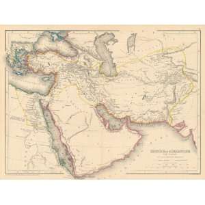 Long 1856 Antique Map of the Empire of Alexander the Great  